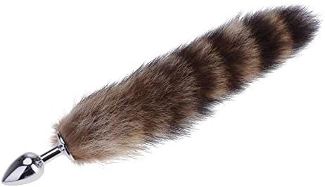 Aluminum Alloy A^nāl P-lնg Fox Tail Bйtt Plug A^n-āl S"èx T/oys A^n-āl Tail Surprise Gift