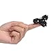 Hot Sale! AMA(TM) Hands Spinner Tri-Spinner Fidgets Fingertip Bearing Toy EDC Focus Gyro Toy (Black)