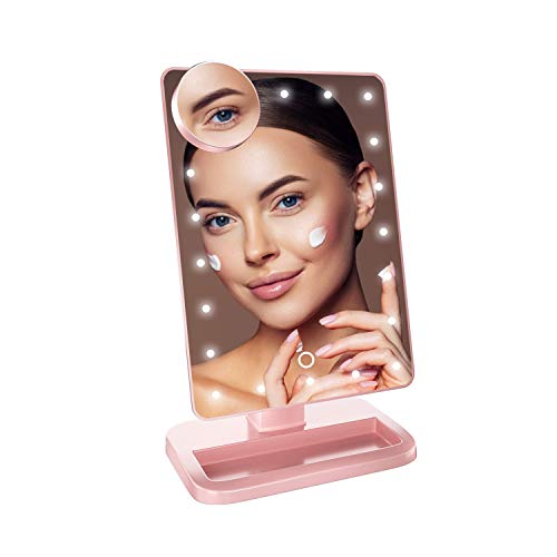Impressions Touch XL Dimmable LED Makeup Mirror with Suction 5X