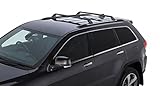 Rhino Rack 2011-2016 Jeep Grand Cherokee WK2 4dr SUV (with Chrome Roof Rails) Vortex RSP 2 Bar Roof Rack Black RSP27