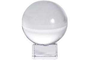 LONGWIN 50mm(2 inch) K9 Photography Solid Crystal Glass Ball Sphere with Free Stand Suncatcher (Clear)