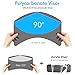 SAILEAD Polarized Sun Visor Sunshade Extender for Car with Polycarbonate Lens, Anti-Glare Car Sun Visor with Mirror Protects from Sun Glare, Snow Blindness, UV Rays, Universal for Cars, SUVs