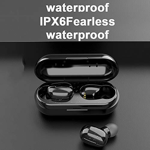 Auriculares Bluetooth 5.0,Auriculares InaláMbricos,Control Tactil,Twins HiFi In-Ear,Ipx6 Impermeable,Emparejamiento Automatico,con Caja De Carga para iOS Android Smart Phones