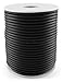 CleverDelights Black Hollow Rubber Tubing - 30 Feet - 3mm Diameter Tube Cord - 3/32