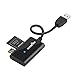 USB 3.0 SD Card Reader, Rocketek 4 Slots Memory Card Reader with a 13CM Flexible USB Cord for SDXC/SDHC/UHS-I SD Cards, Micro SD Cards, MMC memory cards - Simultaneously Read 2 Different Memory Cards
