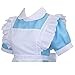 Colorful House Women Blue Maid Outfit Adult Anime Maid Dress Costume Lolita Cosplay Apron Halloween Fancy Fairytale Dress(X-Large, Blue)
