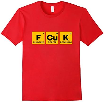 Mens FCUK Periodic Table &amp; I DONT GIVE A FOX ANTI BULLYING SHIRT 2XL Red