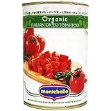 【ケース販売】モンテベッロ（旧 スピガドーロ） 有機ダイストマト400g缶×24個入 トマト缶 オーガニック モンテ物産