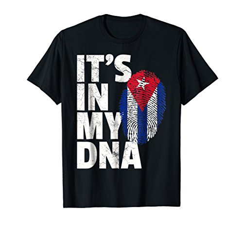 IT'S IN MY DNA Cuba Flag Cuban T Shirt NoveltyGraphic Gift T-ShirtOEKO-TEX STANDARD 100