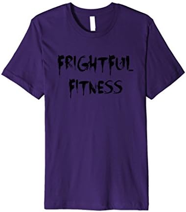Mens Frightful Fitness Halloween Workout Wear Horror Shirts Medium Purple