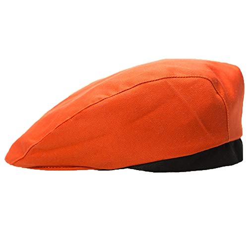 JESPER Stylish Men Women Chef Hat Catering Baker Kitchen Cook Duckbill Beret Golf Caps Orange