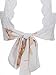 Joeoy Women's White Floral High Neck Hollow Out Lace Backless Crop Top-M