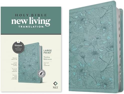 NLT Large Print Thinline Reference Bible, Filament Enabled