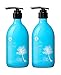 L LUSETA Coconut Milk Shampoo & Conditioner, Nourishing & Moisturizing Hair, Sulfate & Paraben Free, Keratin & Color Safe, 16.9oz Each