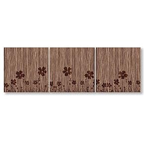 3 Panel Wooden Texture Art Painting Wall Bedroom...