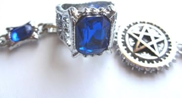Amazon Com Cosplay Black Butler Kuroshitsuji Ciel Ring Bracelet