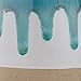 Amazon Brand – Stone & Beam Modern Ceramic Home Decor Flower Vase - 7 Inch, Teal White Tan