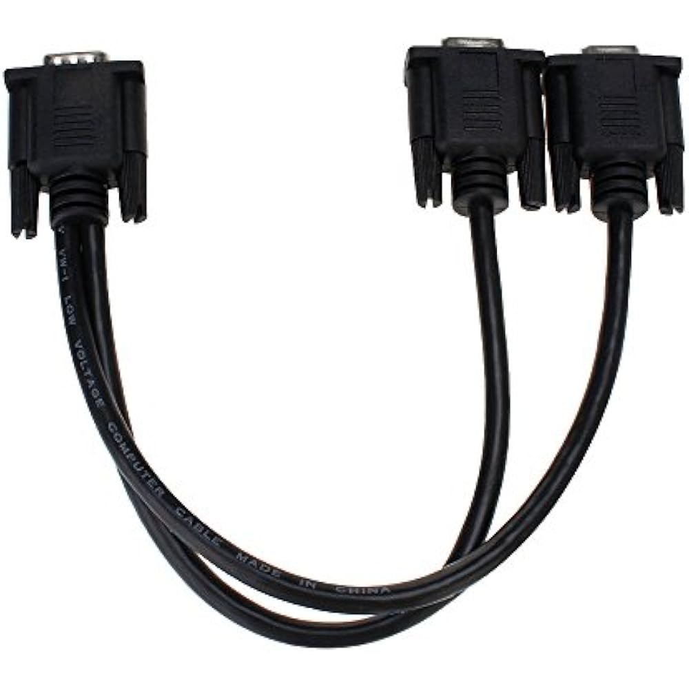 VGA Monitor YSplitter Cable,VGA 1 Male Dual 2 Female Adapter Converter Video eBay VGA Monitor YSplitter Cable,VGA 1 Male Dual 2 Female Adapter Converter Video eBay