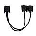 SAYTAY VGA Monitor Y-Splitter Cable,VGA 1 Male to Dual 2 VGA Female Adapter Converter Video Cable for Screen Duplication - 1 Foot (Black)