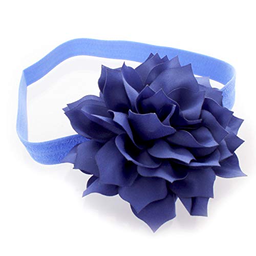 My Lello Petal Flower Headbands Girls Toddler Mixed Colors 2-Pack (Cornflower Blue/Royal Orchid) - Thumbnail 5