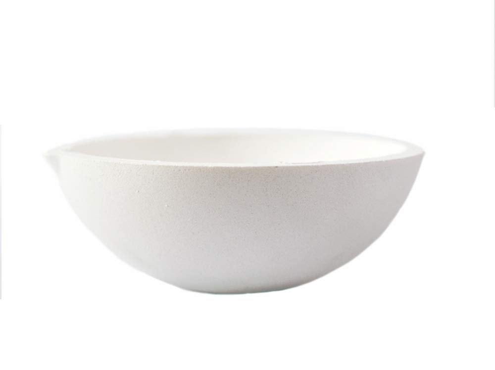 LLF Ceramic Crucible Bowl Dish Cup Furnace Melting Casting Refining Gold Silver (5000g)