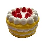 1PC 11CM Random Color Kawaii Slow Rising Strawberry Cake Squishy Bread Squeeze Toy Gift