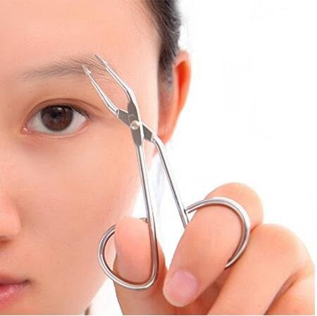 ericotry Stainless Steel Professional Tweezer, Silver, Eyebrow Nose Hair Clip Tweezer Remover - Image 4