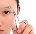 Professional Stainless Steel Eyebrow Tweezers Scissors Shaped Eyebrow Nose Hair Clip Tweezer Remover Flat Tip Tweezers Hair Plucker for Hair and Eyebrows Personal Care (Silver Tone)