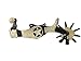 American Heritage Jingle Bob Spurs 10 Point Rowl Engraved Silver