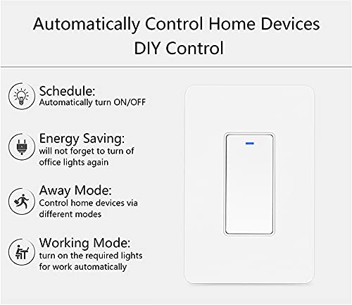 Zigbee WiFi Smart Light Schakelaar 15A 1200W Touch-wandtimer wandschakelaar, afstandsbediening met iOS Android app… - Afbeelding 6