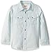 Levi's Big Boys' Levis Barstow Western Denim Shirt, White Washed, 6