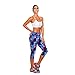 Shensee Women High Waist Fitness Yoga Sport Pants Printed Stretch Leggings