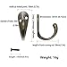 Gutapo Coffee Cup Hooks 20pcs Vintage Bronze Hooks Door Wall Closet Mounted Single Hook Hangers for Robe Coat with 46pcs Screws