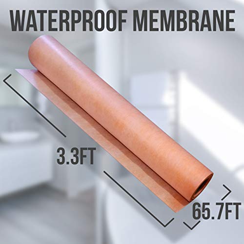 Waterproofing Membrane 8mils Thick 216.8 Sq Ft Polyethylene Tile