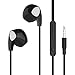 UiiSii U1 Earphones Wired In-ear Earbuds Headphones with Microphone Stereo Corded Headset (Black)