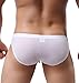 WINDAY Men Briefs Breathable Ice Silk Triangle Bikinis and Briefs N04 XXL/US XL 4-Pack White