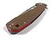 Western Active Honey Badger Large Drop Point Pocket Knife, Folding Utility EDC, Pocket Carry Hunting, Survival, Camping Knife, Reversible Pocket Clip - 3.63