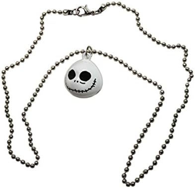 Jingle Jack Bell necklace. Enamelled. On 20 inch ball chain