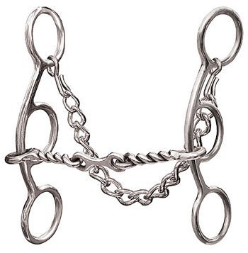 Professional S Choice Futurity 3 Piece Twisted Wire Bit