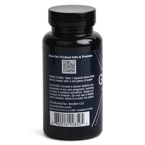 Atrafen GLP Ultra GLP-1 Activator Diet & Weight Loss Supplement Fat Burner, Appetite Suppressant & Metabolism Support Energy & Weight Management Formula for Women & Men GLP-1 Booster - 60 Capsules