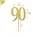 Gold Glitter 90th Birthday Cupcake Toppers Party Supplies Decorations 24 Counts