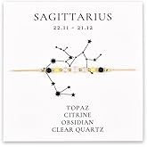 MXXGMYJ 12 Constellation Bracelet Horoscope Zodiac Gifts for Women Birthday Christmas Gifts for Her Crystal Bead Bracelets for Women