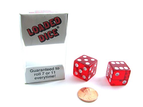 1 X Transparent Loaded Dice (2)