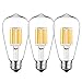 GEZEE 10W Edison Style Vintage LED Filament Light Bulb, 100W Incandescent Replacement,Warm White 2700K,1000LM, E26 Medium Base Lamp, ST21(ST64) Antique Shape, Dimmable(3-Pack)