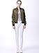 Miya Classic Flight Jacket Short Bomber Jacket Women Coat,Small,Green