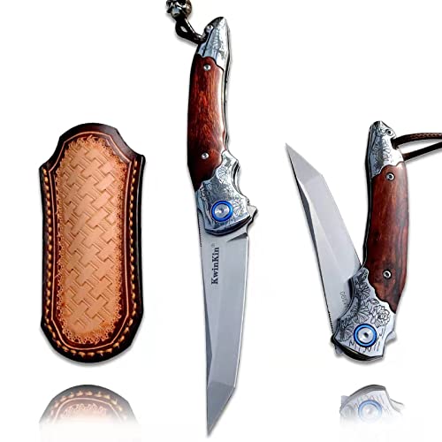 3.5 "m390 folding knife, high hardness pocket camping knife, desert