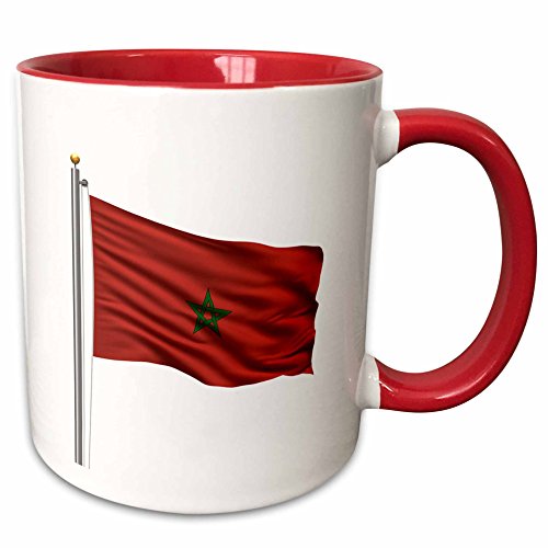 3dRose-Morocco-on-a-Flag-Pole-Moroccan-Ceramic-Mug-11-oz-RedWhite
