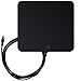 1PLUS Antenna TV Ultra Thin Digital HDTV Indoor Antenna for TV 35 Mile Range Black Premium Materials TV Antenna With Technology Performance 13ft Coaxial Cable-Quality Guarantee