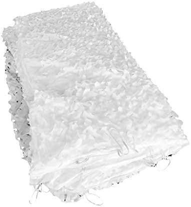 FKDENET White Camouflage Net Camo Netting Cover for Hunting Camping Military/Shading net Snow 2M-10M (Size : 34m)