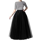 Wedding Planning Women's Long Tutu Tulle Skirt A Line Floor Length Skirts